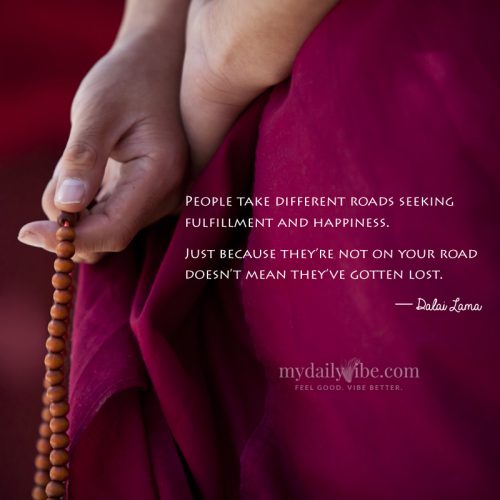 People Take Different Roads by Dalai Lama
