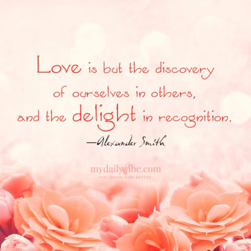 Love is but the discovery by Alexander Smith