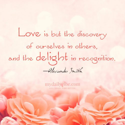 Love is but the Discovery by Alexander Smith