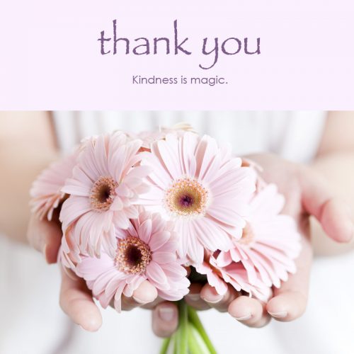 Thank You e-card: Kindness is magic — FREE