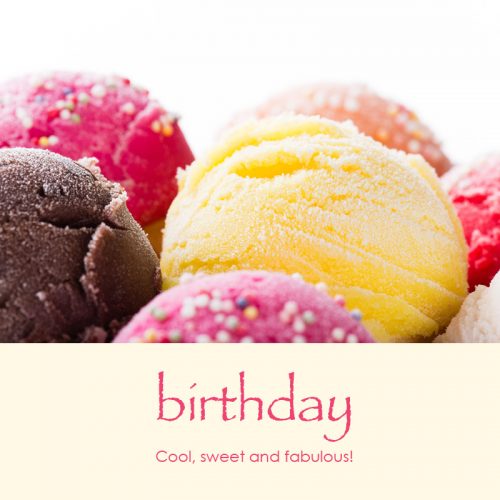 Birthday e-card: Cool, sweet and fabulous! — $1.95