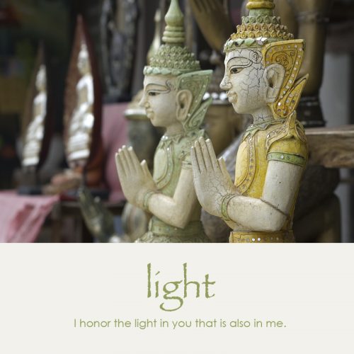 Light e-card: I honor the light in you that is also in me — $1.95