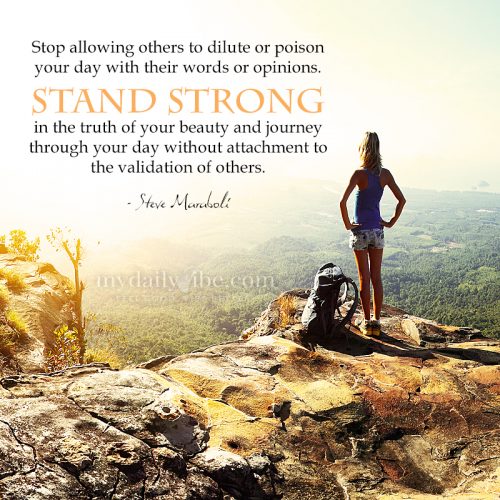 Stand Strong by Steve Maraboli