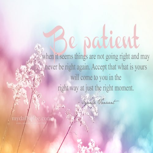 Be Patient by Iyanla Vanzant