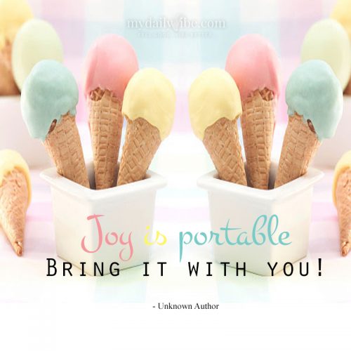 Joy is Portable by Unknown Author