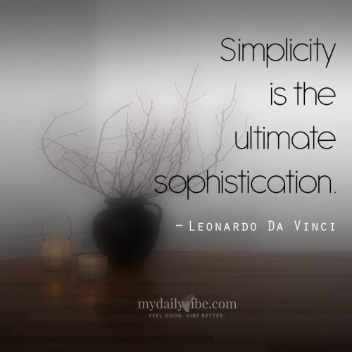 Simplicity by Leonardo Da Vinci