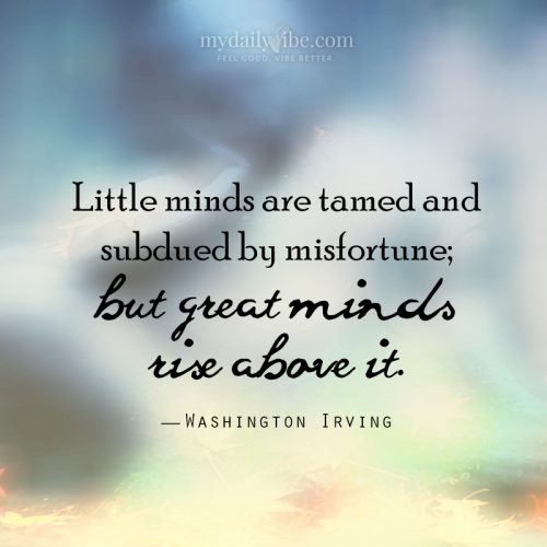 Little Minds Are Tamed by Washington Irving